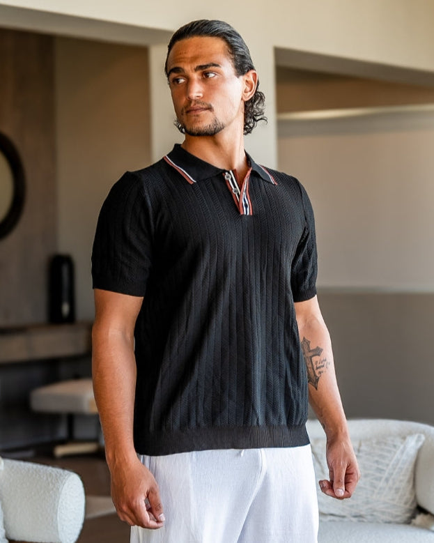 Polo in Maglia Viscosa Mix Uomo | Leggera & Traspirante