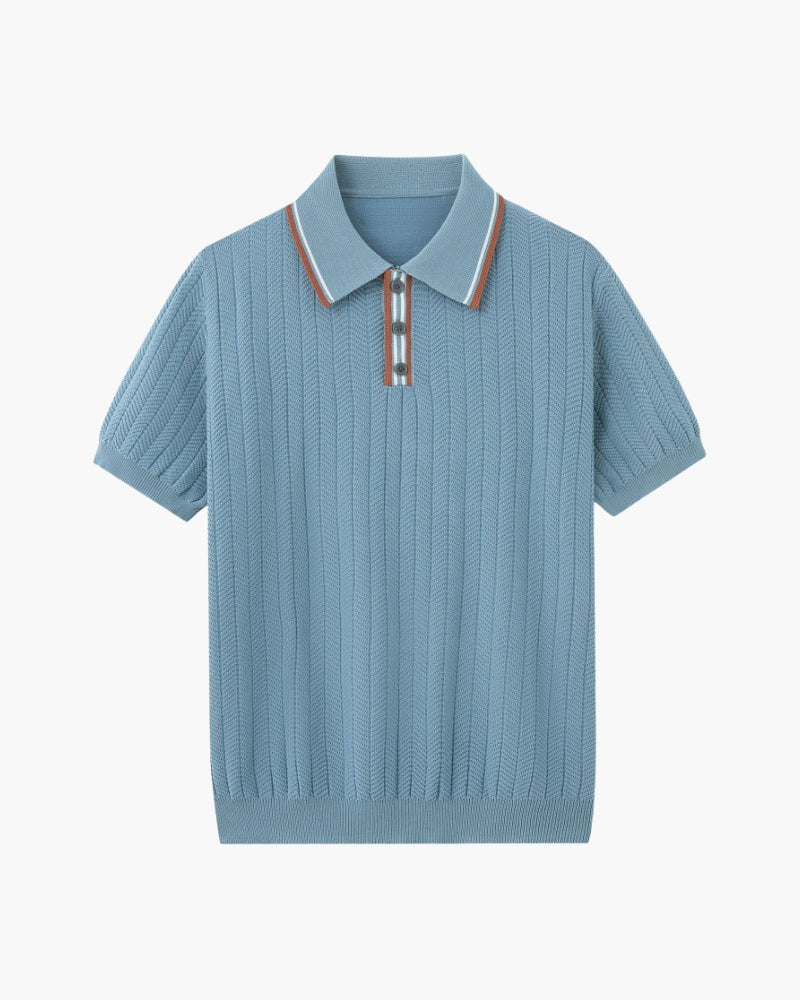Polo Uomo in Maglia Viscosa Leggera Traspirante - Vesarelli