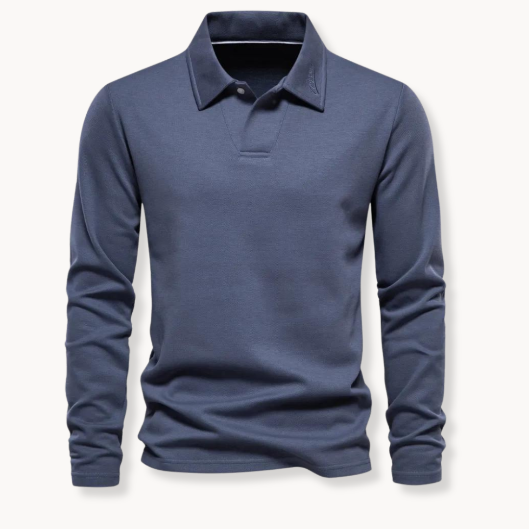 Polo Uomo Maniche Lunghe Collo Stabile - Vesarelli