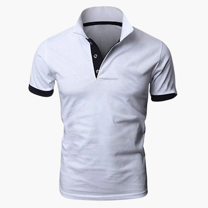 Polo Uomo Cotone Colletto a Contrasto Regular Fit