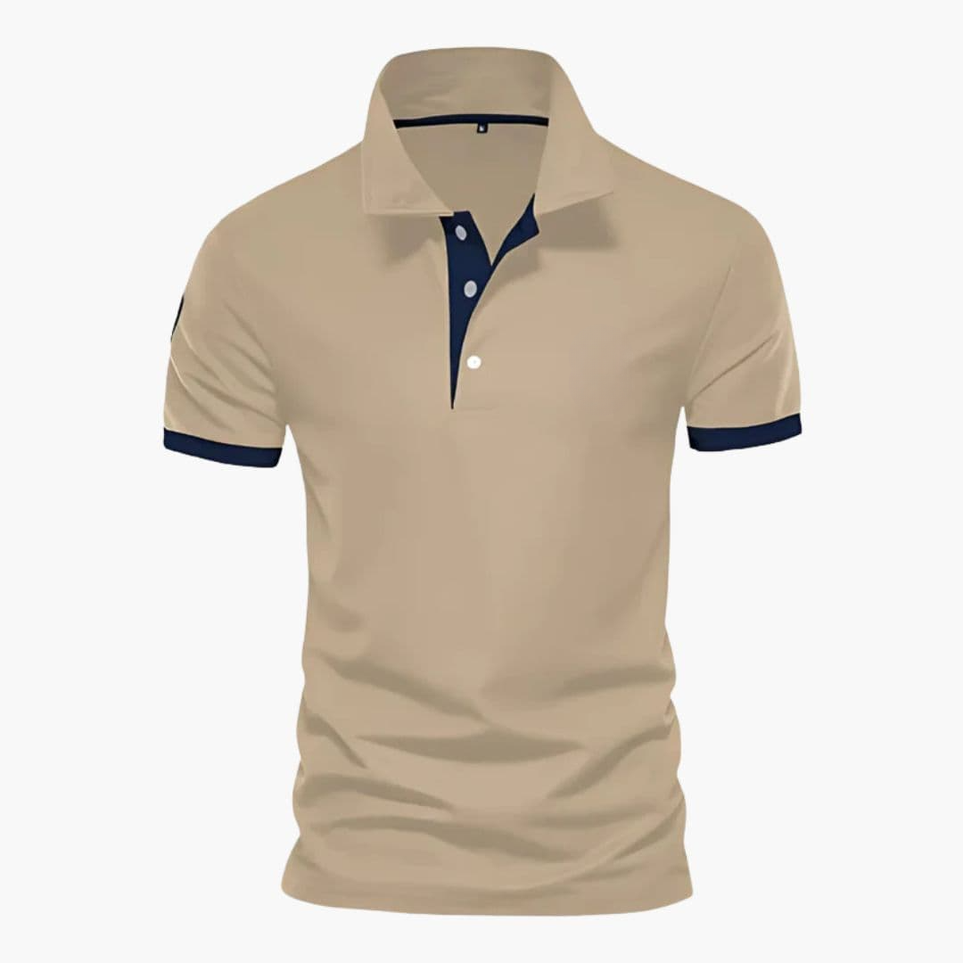 Polo Uomo Cotone Colletto a Contrasto Regular Fit