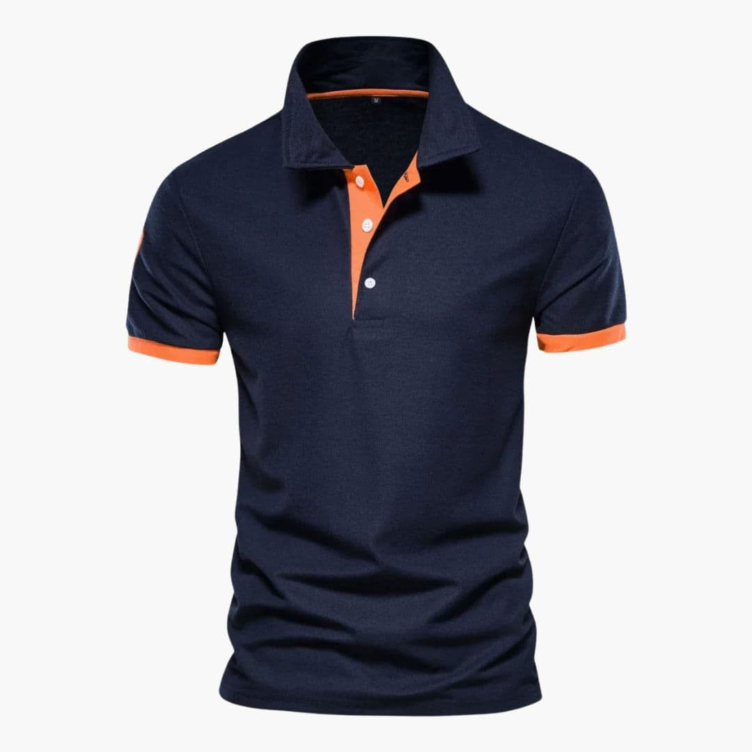 Polo Uomo Cotone Colletto a Contrasto Regular Fit