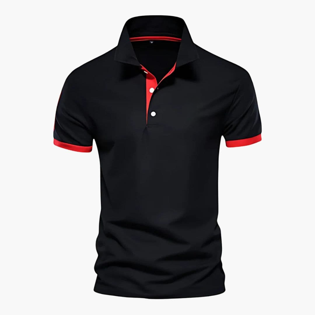Polo Uomo Cotone Colletto a Contrasto Regular Fit