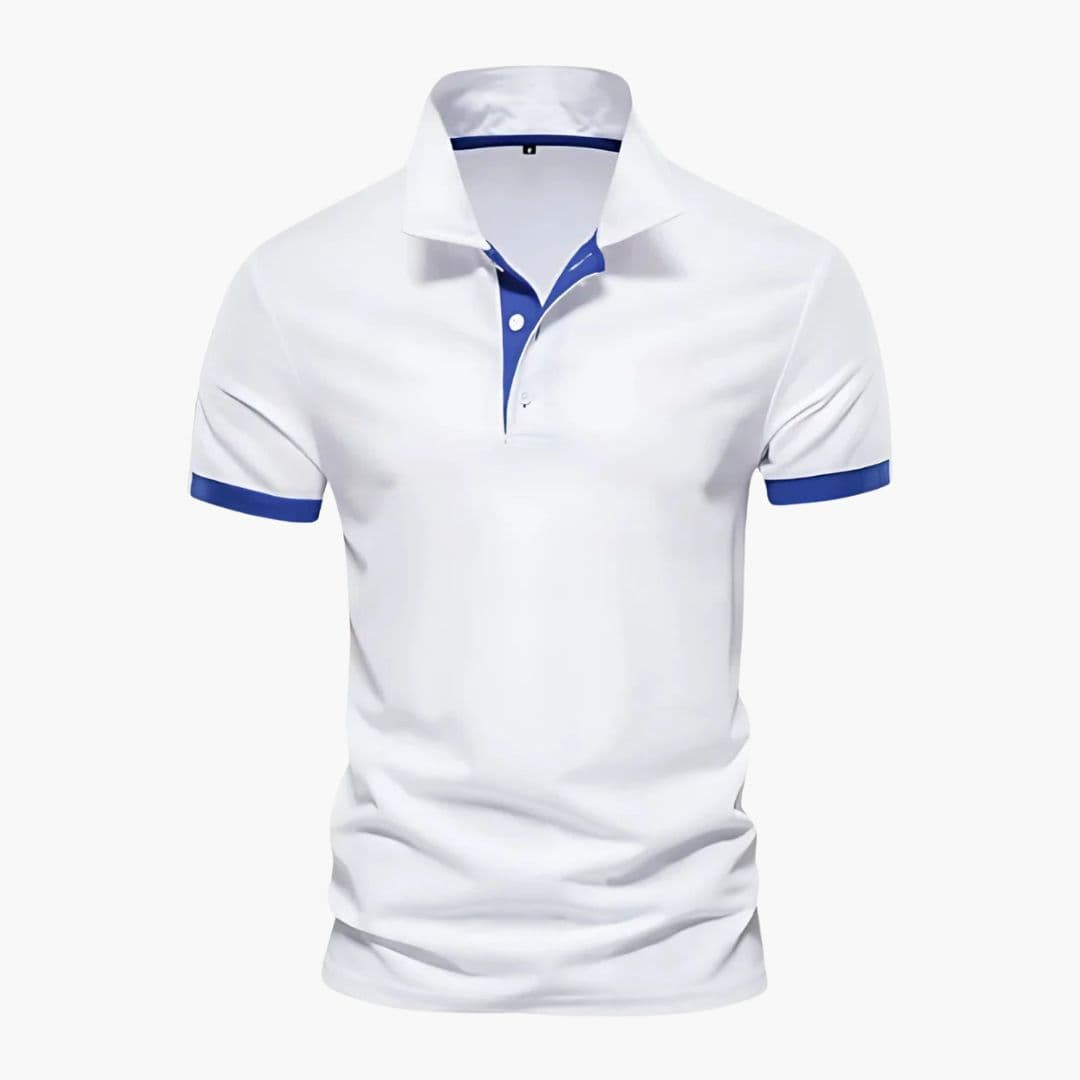 Polo Uomo Cotone Colletto a Contrasto Regular Fit