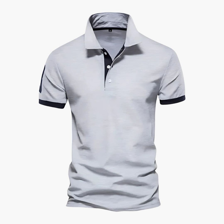 Polo Uomo Cotone Colletto a Contrasto Regular Fit