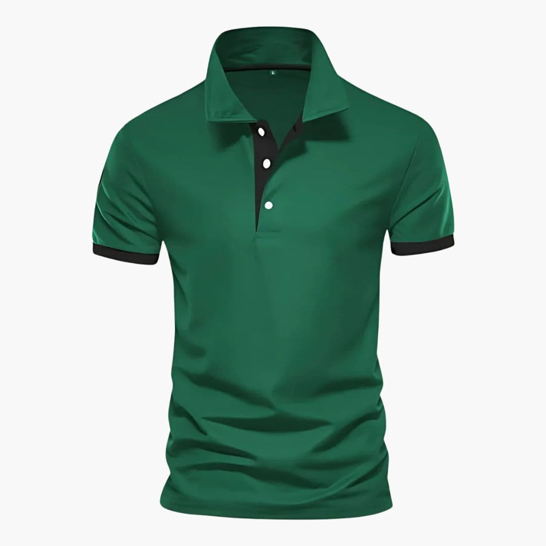 Polo Uomo Cotone Colletto a Contrasto Regular Fit