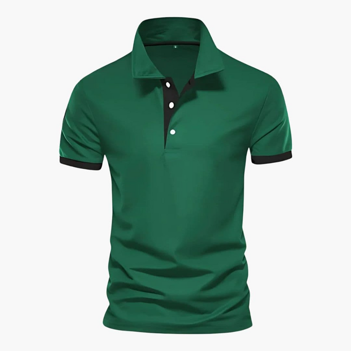 Polo Uomo Cotone Colletto a Contrasto Regular Fit
