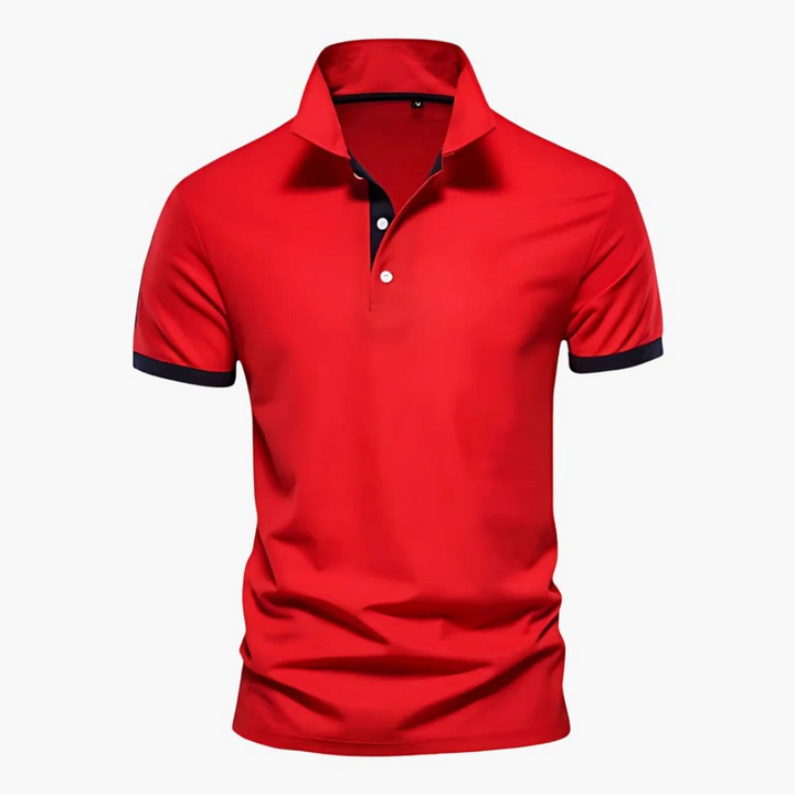 Polo Uomo Cotone Colletto a Contrasto Regular Fit