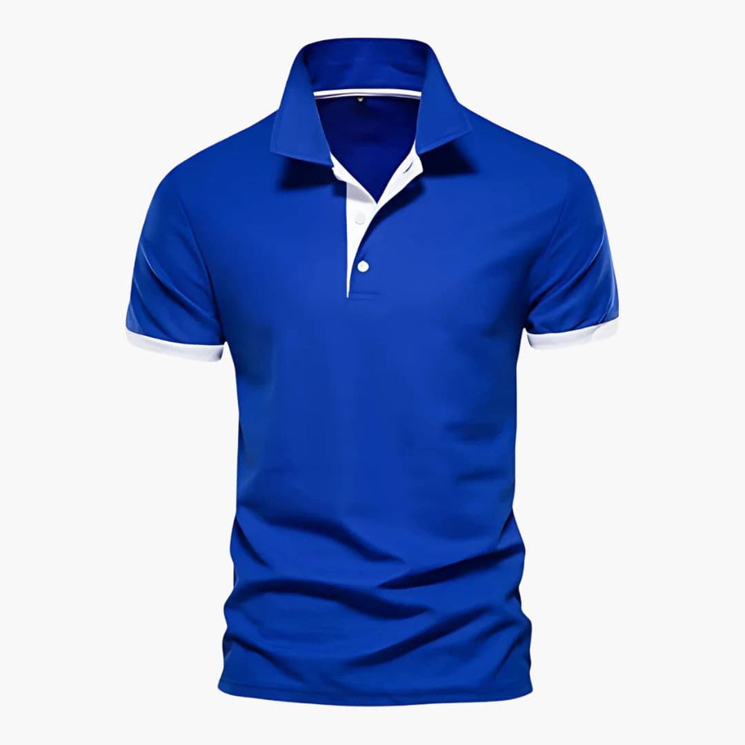 Polo Uomo Cotone Colletto a Contrasto Regular Fit
