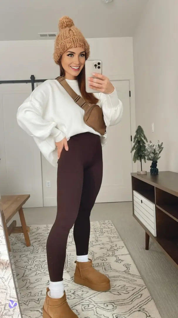 Leggings Donna Cotone Morbido Vestibilità Confortevole - Vesarelli