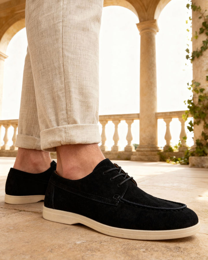 Scarpe Uomo in Suede Stile Città Elegante