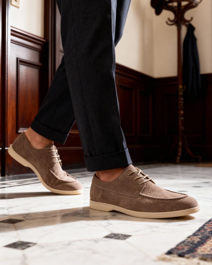 Scarpe Uomo in Suede Stile Città Elegante