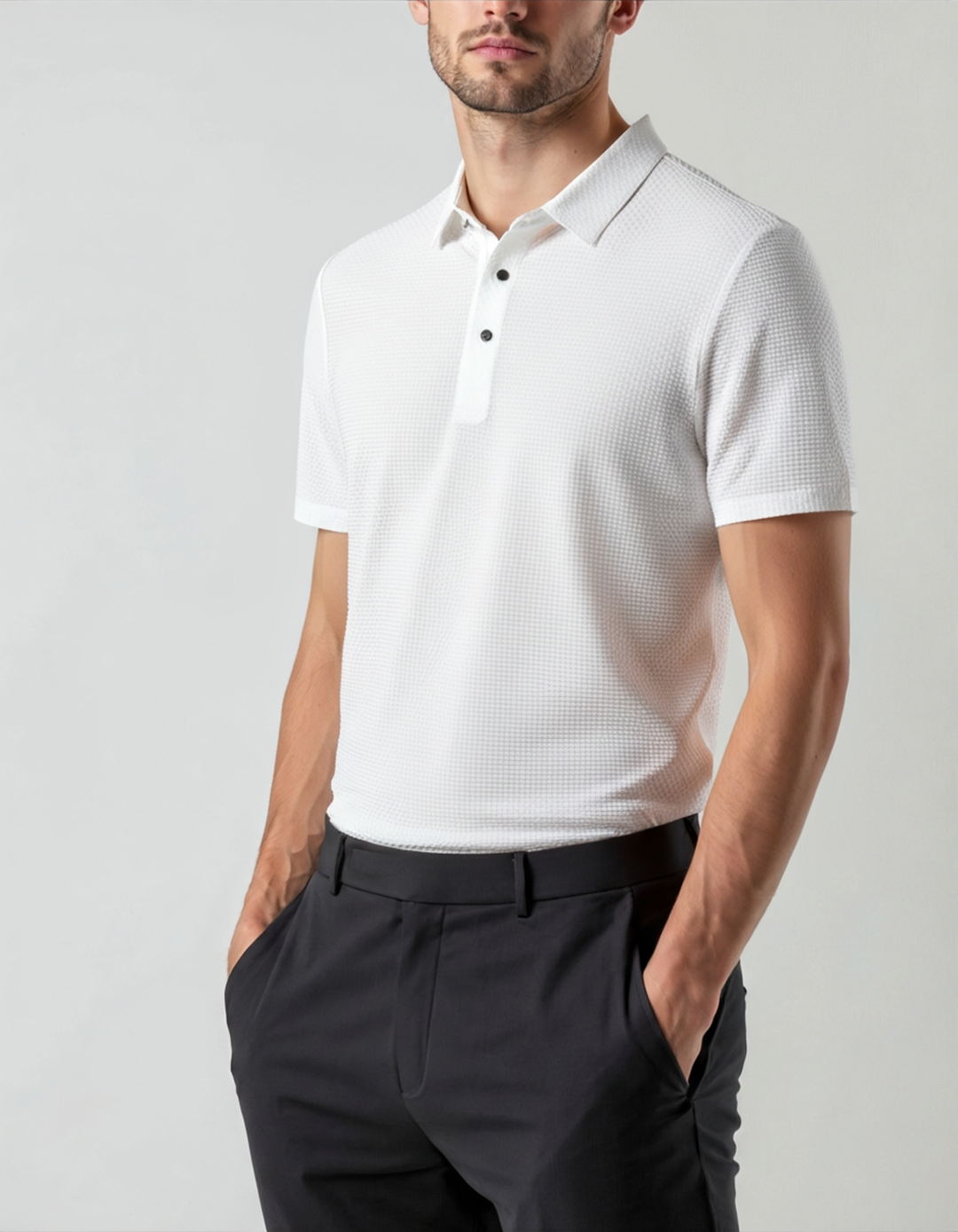 Polo Uomo Tecnica Antifreddo Traspirante Vestibilità Regolare