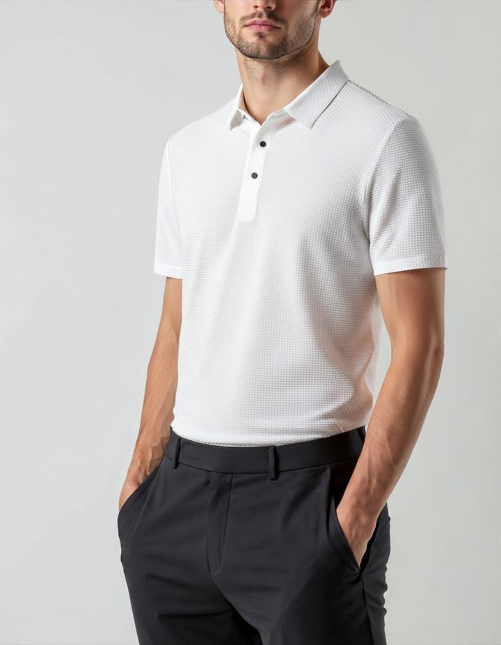 Polo Uomo Tecnica Antifreddo Traspirante Vestibilità Regolare