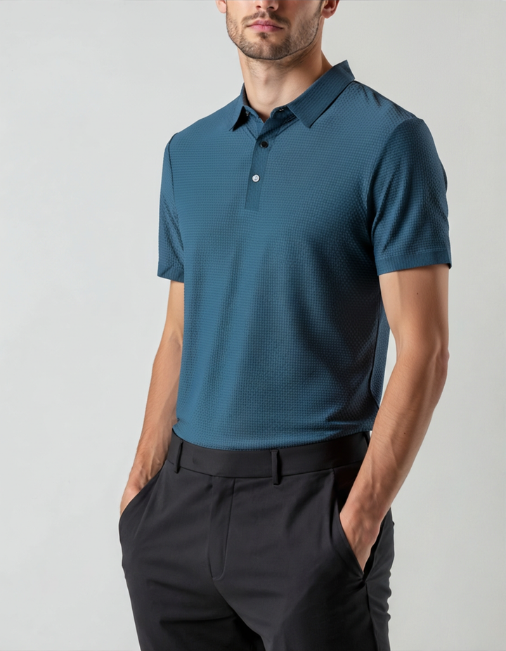 Polo Uomo Tecnica Antifreddo Traspirante Vestibilità Regolare