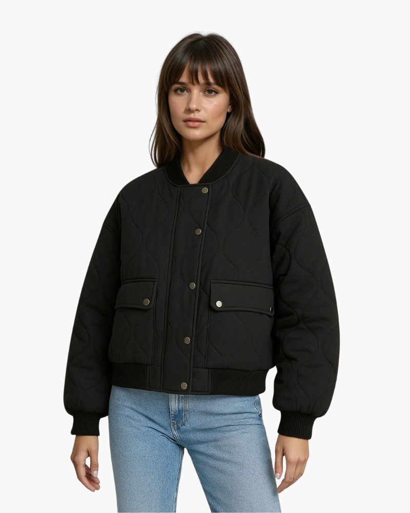 Giacca Bomber Uomo Imbottita Trapuntata Relaxed Fit - Vesarelli