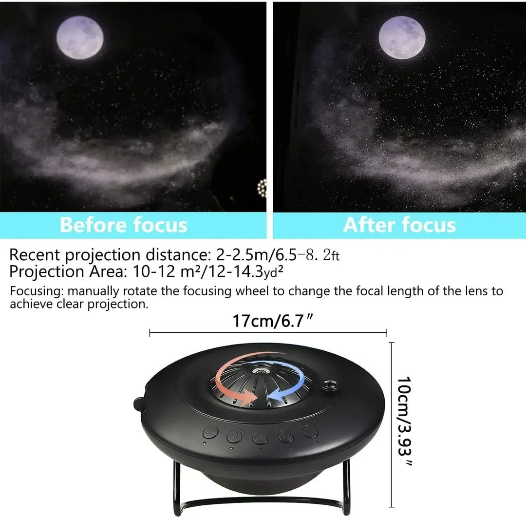 Proiettore di galassia con effetti del planetario per home theater, room per bambini e atmosfera del cielo notturno 8