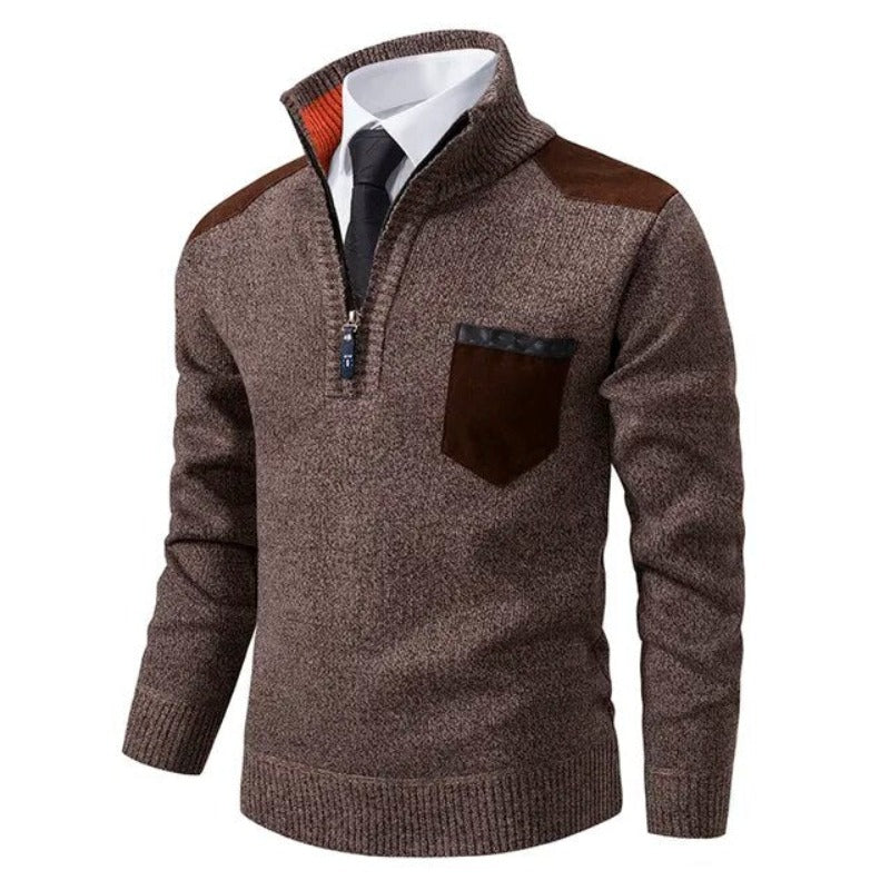 Maglione Uomo Morbido Maglieria Elegante Vestibilità Comoda