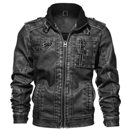 Giacca Invernale Uomo con Zip e Tasche Frontali Calda