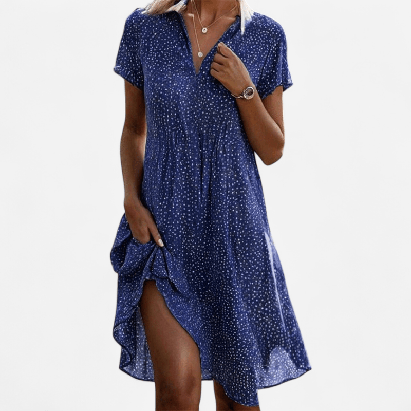 Abito Midi Donna Stile Casual Chic Vestibilità Comoda