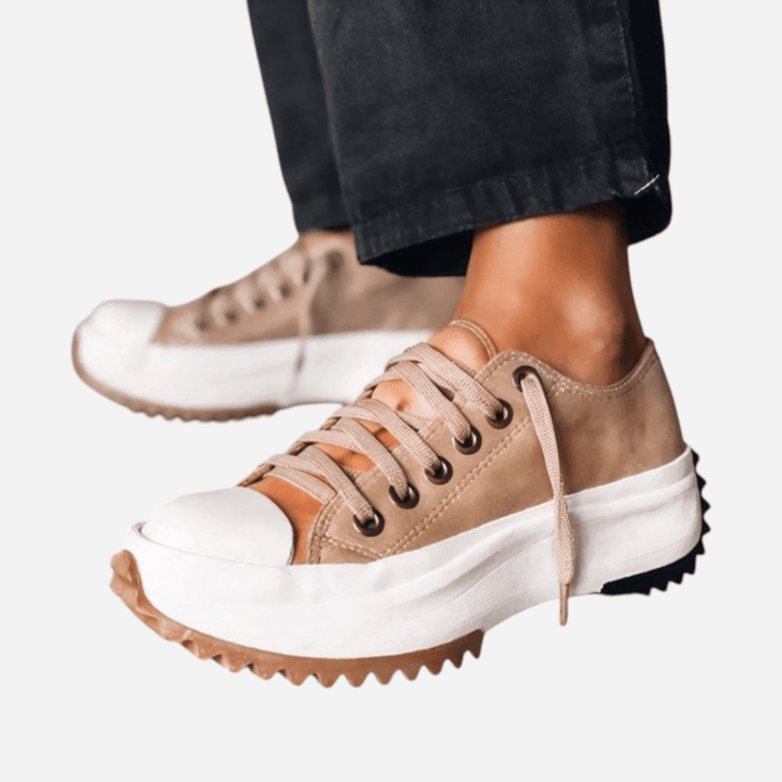 Scarpa Ortopedica Donna in Pelle Plateau Comoda - Vesarelli