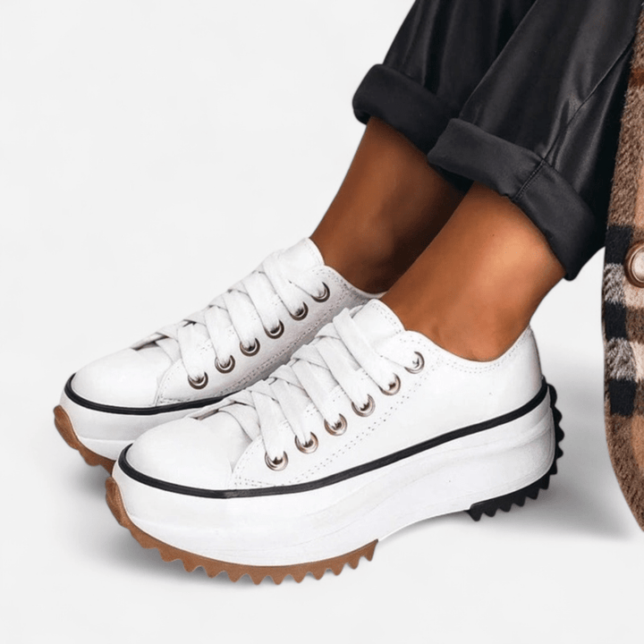 Scarpa Ortopedica Donna in Pelle Plateau Comoda - Vesarelli