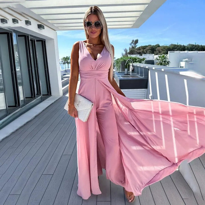 Tuta Donna in Denim Vita Aderente Comfort