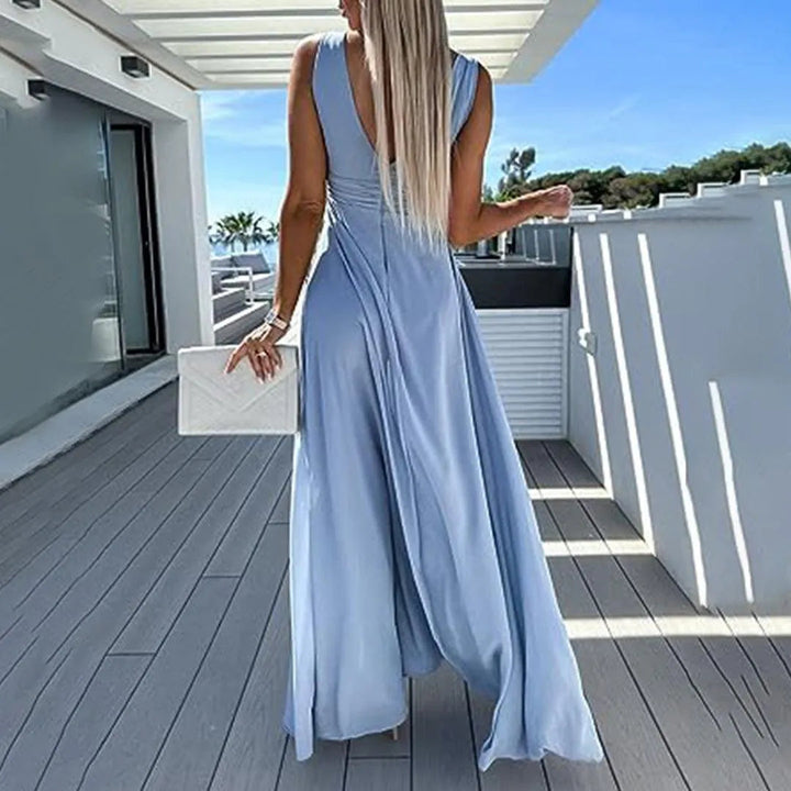 Tuta Donna in Denim Vita Aderente Comfort
