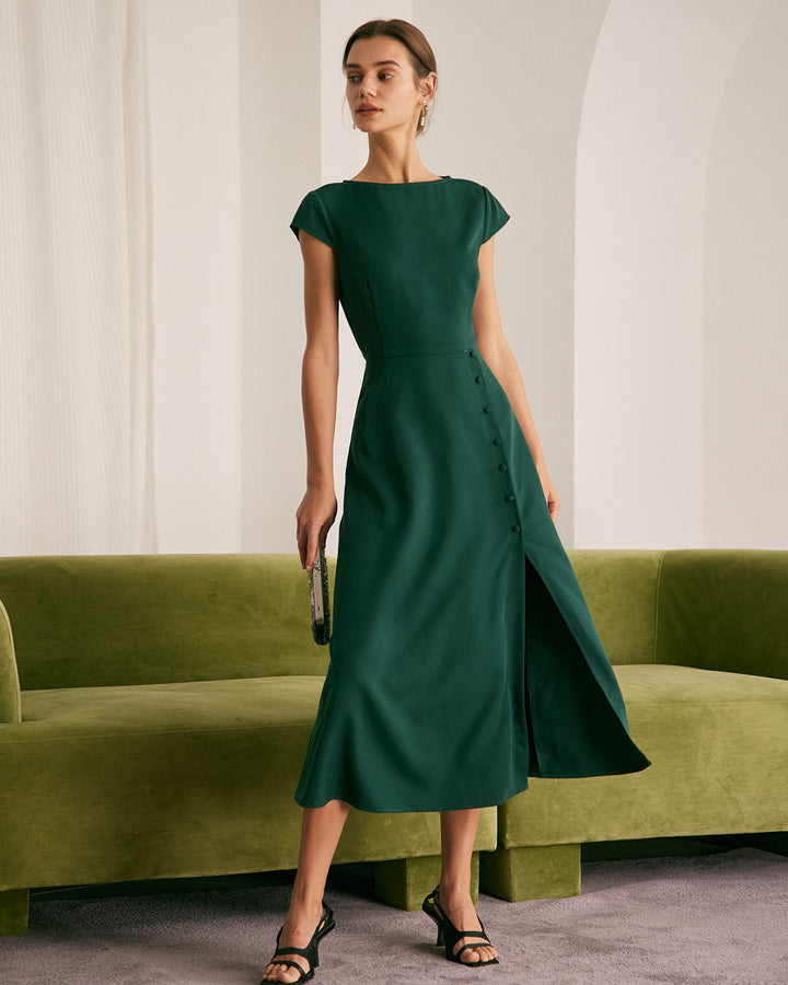 Abito Midi Donna Stile Elegante