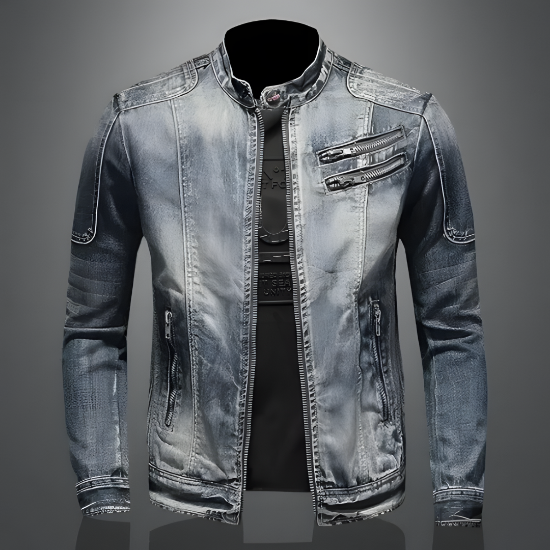 Giacca Uomo in Denim Calda dallo Stile Elegante - Vesarelli