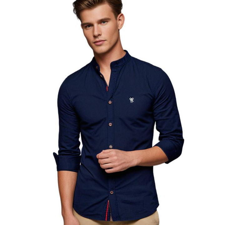Camicia Uomo Maniche Lunghe Tessuto Resistente e Confortevole