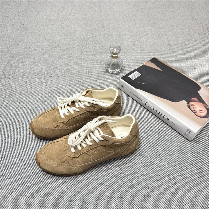 Sneakers Donna Pelle Scamosciata Casual Comode
