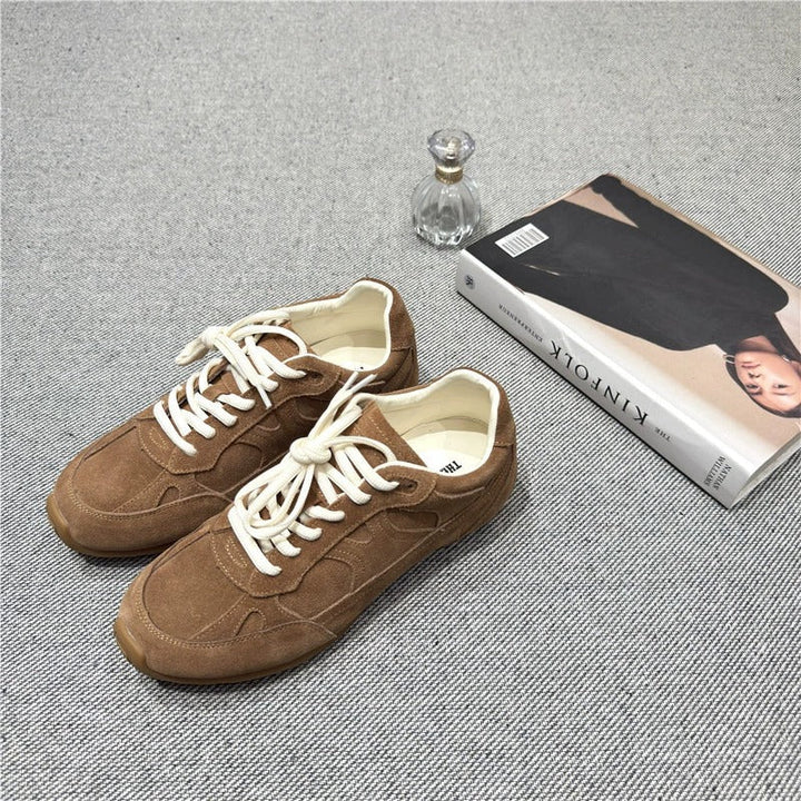 Sneakers Donna Pelle Scamosciata Casual Comode