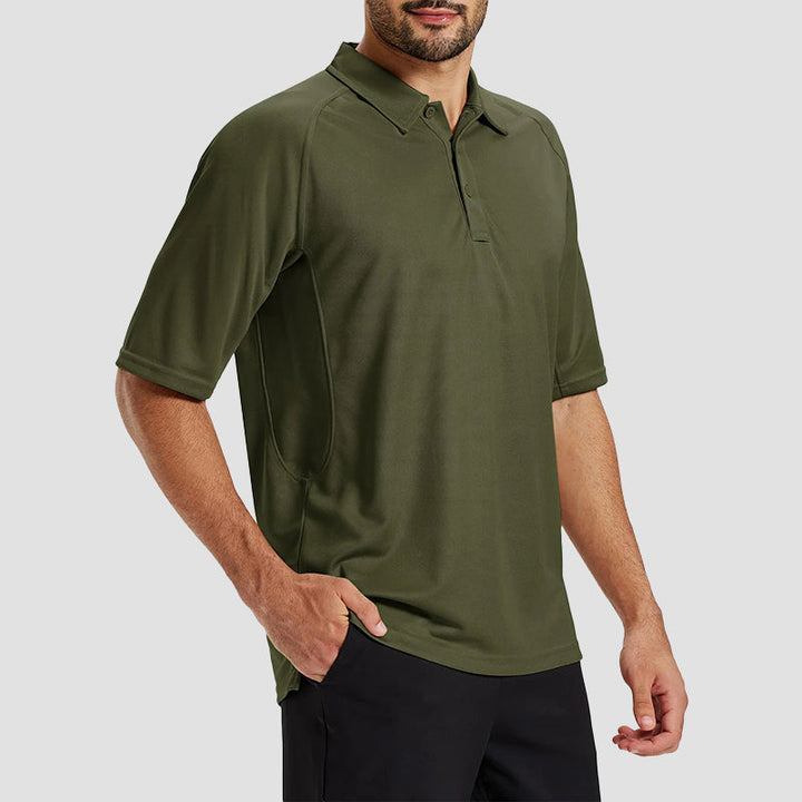 Polo Uomo Tessuto Tecnico Vestibilità Regular