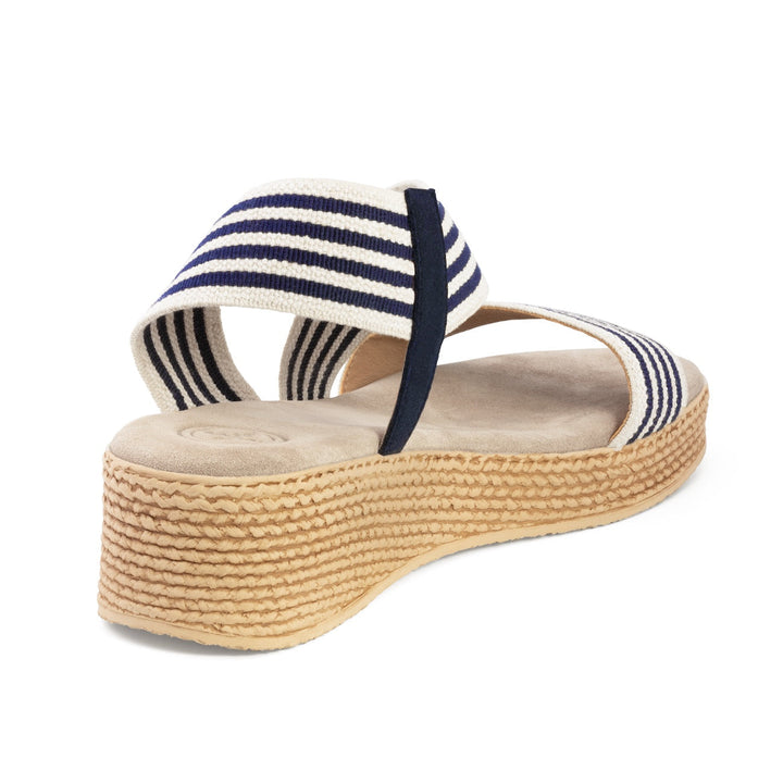 Sandalo Zeppa Donna Espadrillas Tessuto Charleston