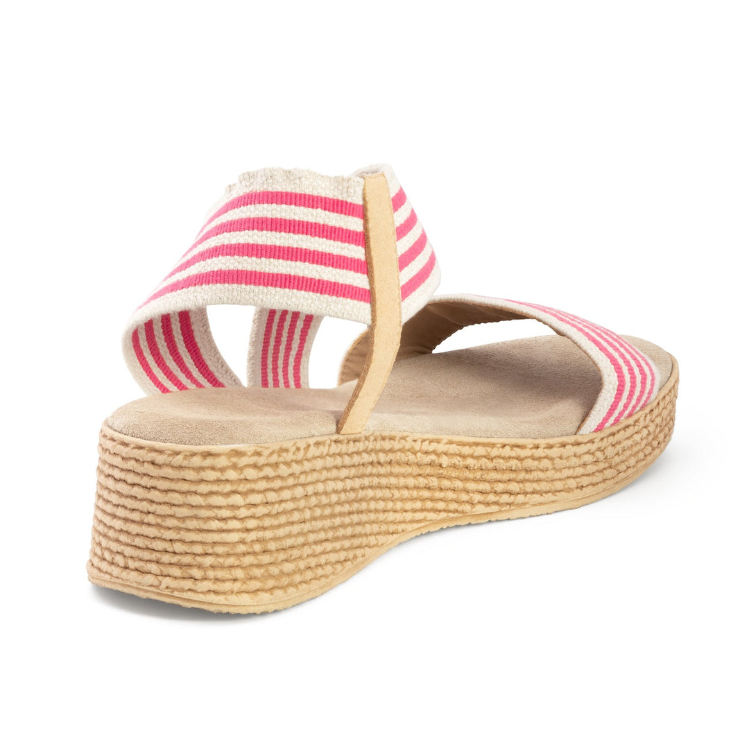 Sandalo Zeppa Donna Espadrillas Tessuto Charleston