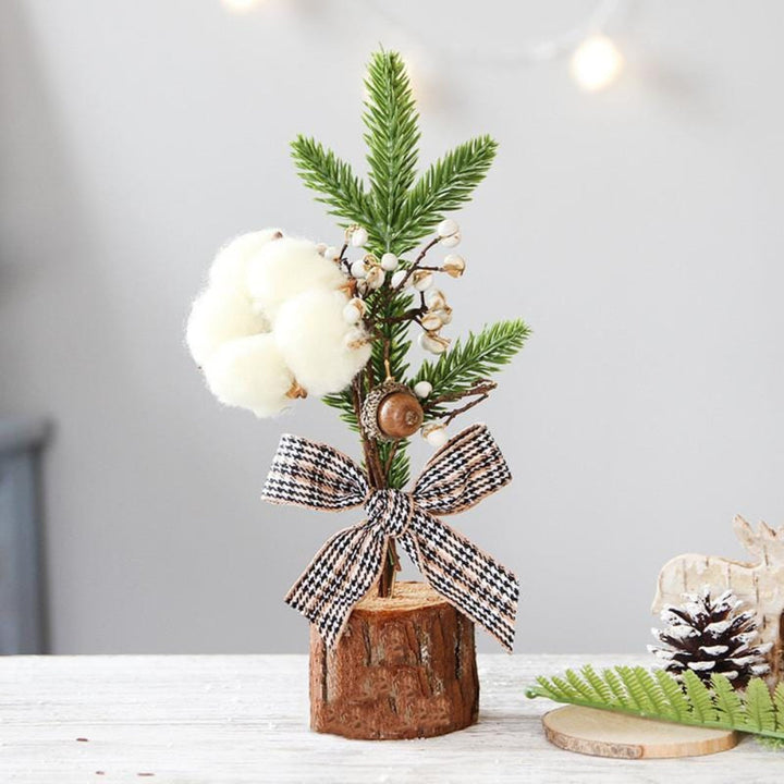 RusticBough | Mini albero di Natale da tavolo per una calda decorazione natalizia 1