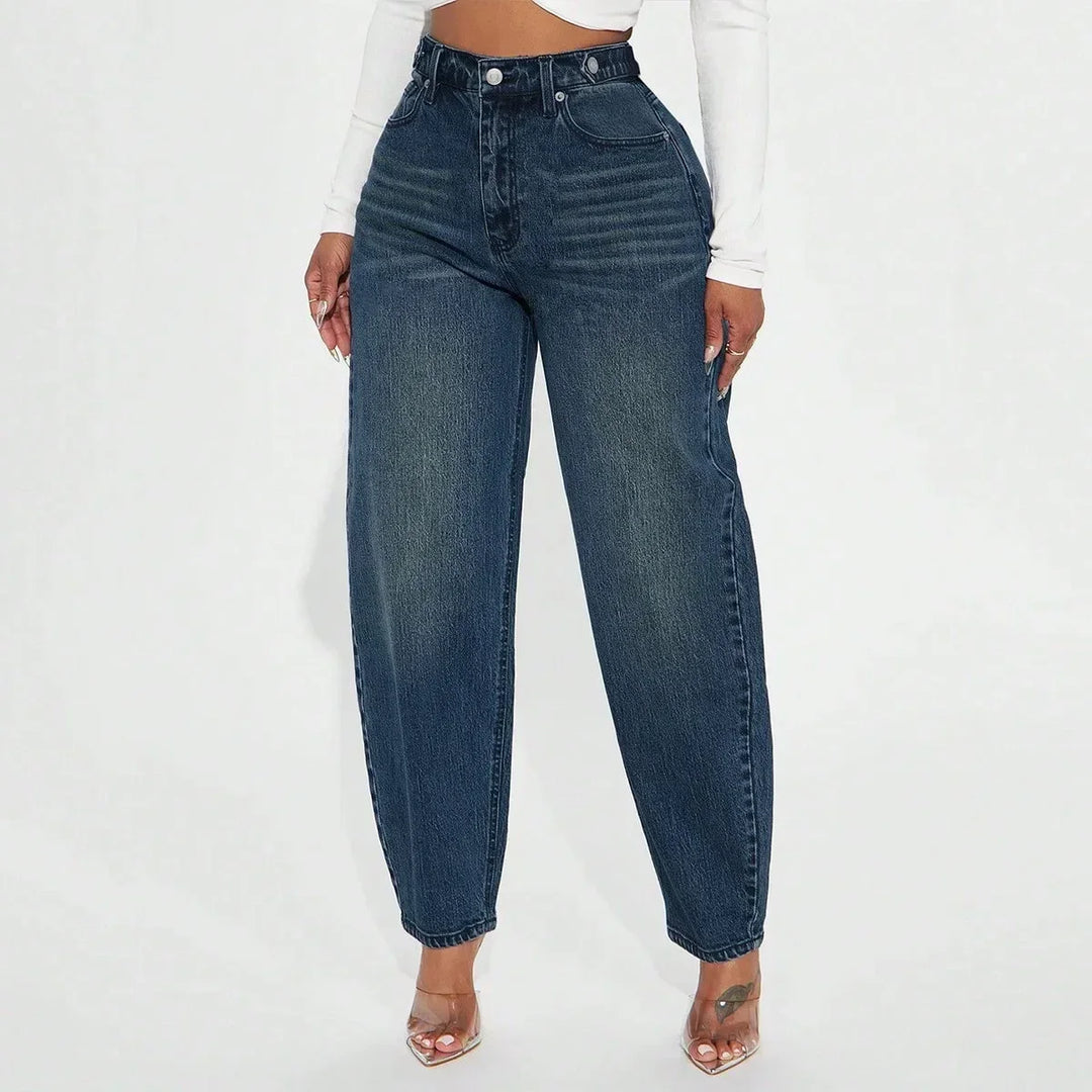 Jeans Donna Vita Alta Mom Fit Classici - Vesarelli