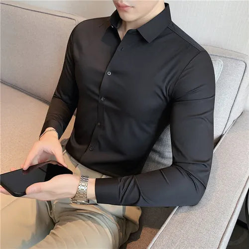 Camicia Uomo Slim Fit Elegante Classica
