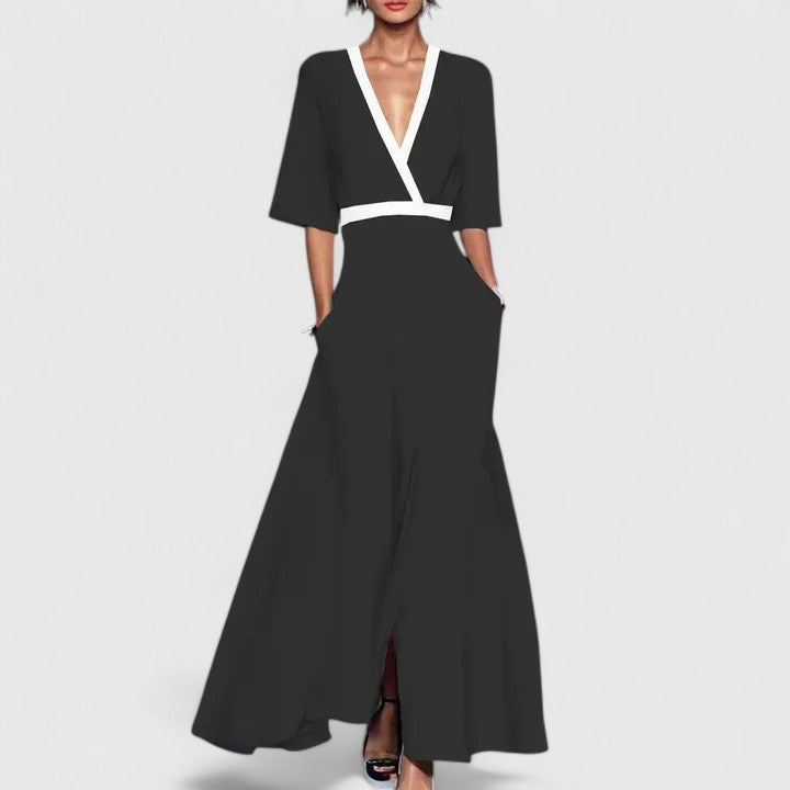 Abito Maxi Donna Linea Fluida Vestibilità Morbida