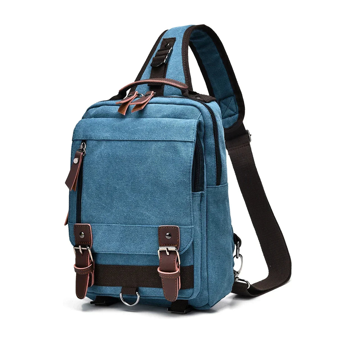 Borsa da viaggio Uomo in Tela grande Tracolla regolabile - Vesarelli