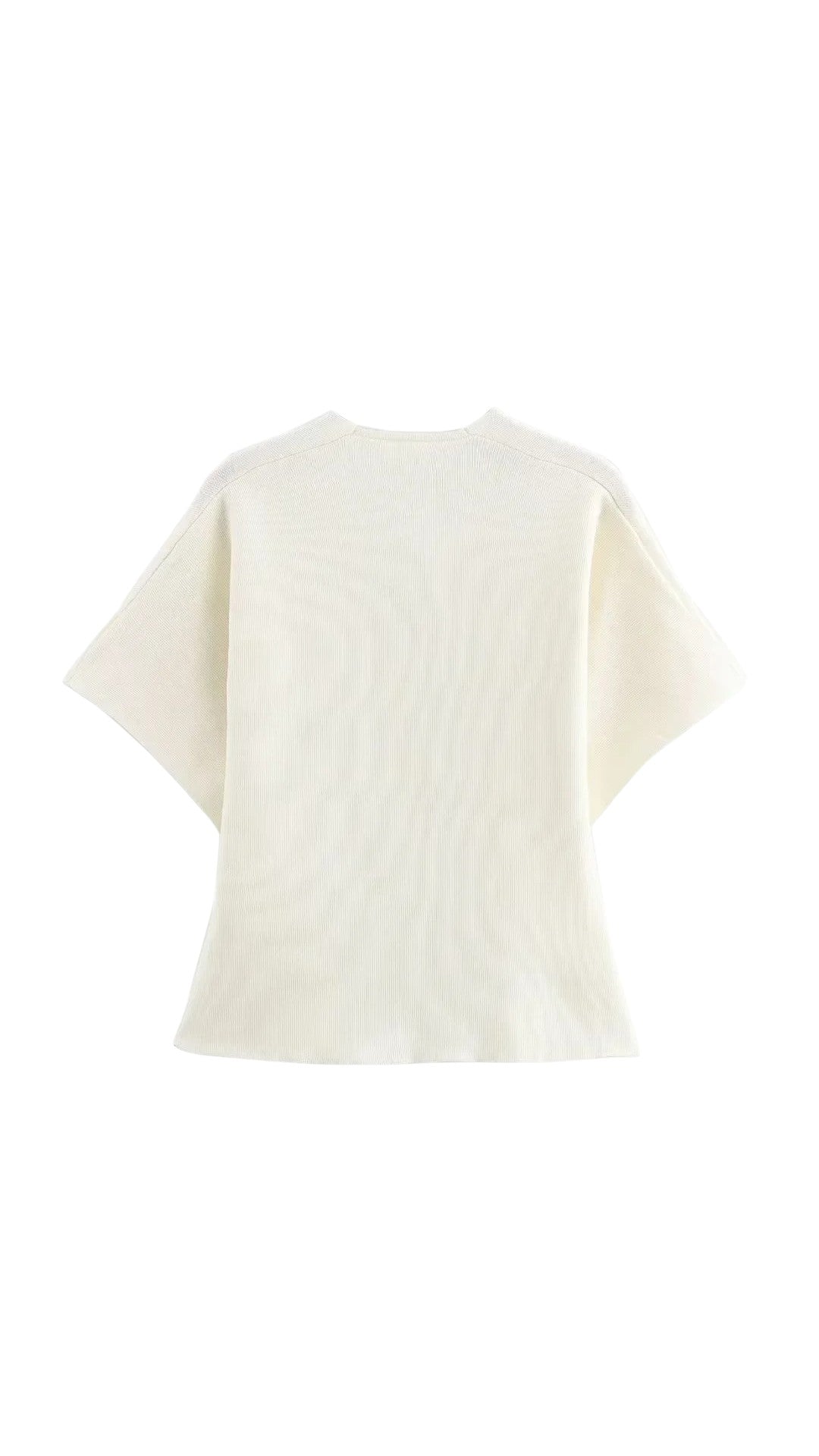 Cardigan Donna Corto Bottoni Scollo a V Vita Alta