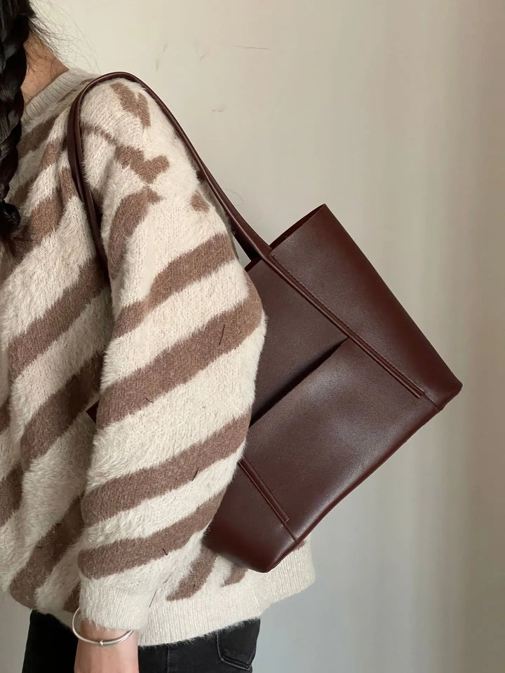 Borsa a Tracolla Donna in Pelle Resistente Spaziosa Chic