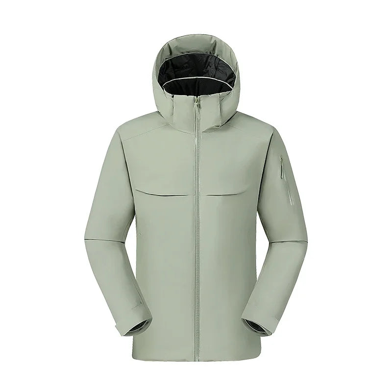 Giacca Softshell Uomo Casual con Cappuccio Slim Fit