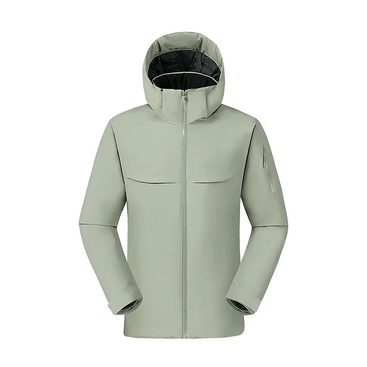 Giacca Softshell Uomo Casual con Cappuccio Slim Fit