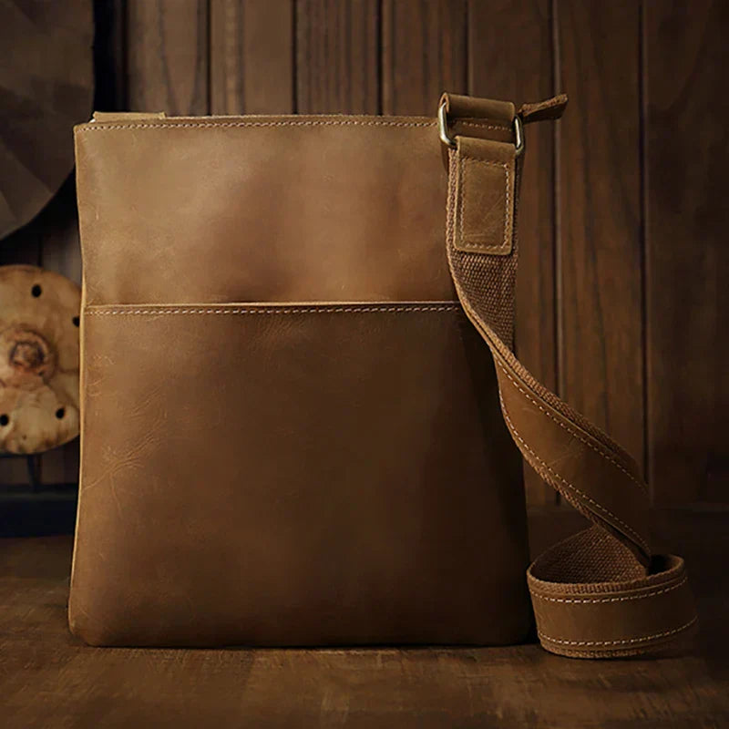 Borsa da Viaggio Uomo Tracolla Design Vintage Elegante - Vesarelli