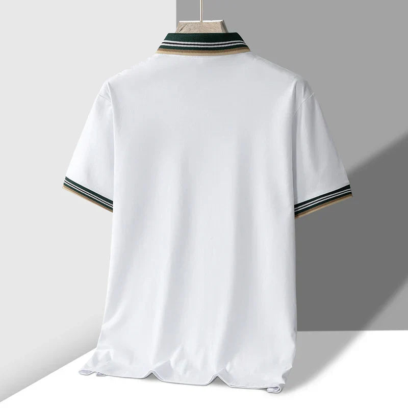 Polo Uomo Tessuto Pregevole Vestibilità Classica