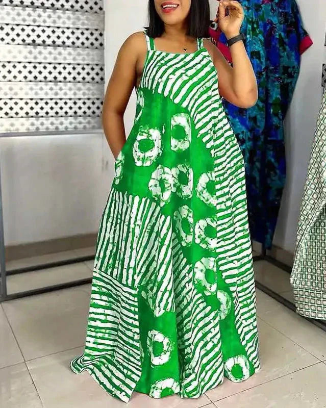 Abito Lungo Donna Taglie Forti Estivo Comodo Versatile - Vesarelli