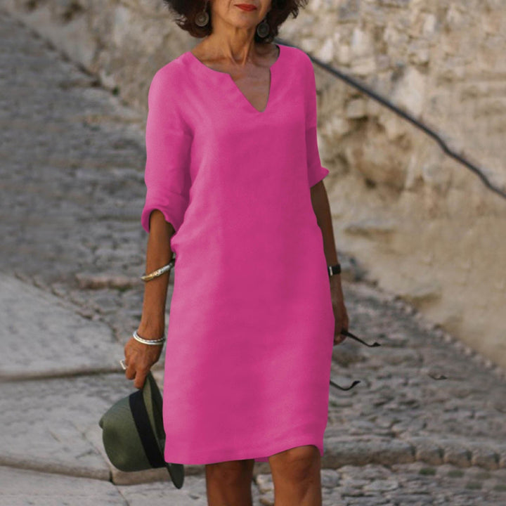 Abito Midi Donna Estivo Chic Vestibilità Disinvolta - Vesarelli