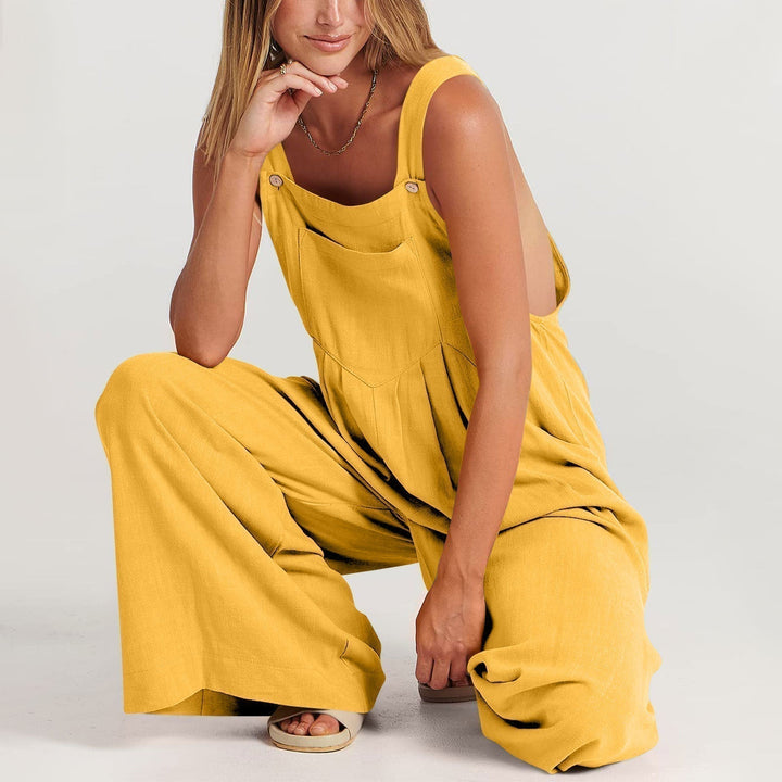 Tuta Donna Ampia Senza Maniche con Spalline Casual